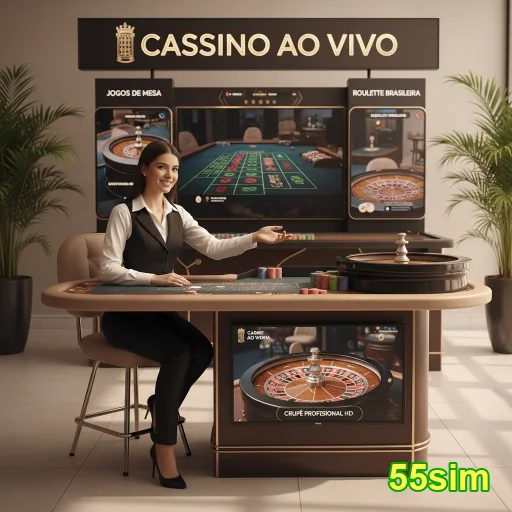 Atendente auxiliando jogador sobre slots online